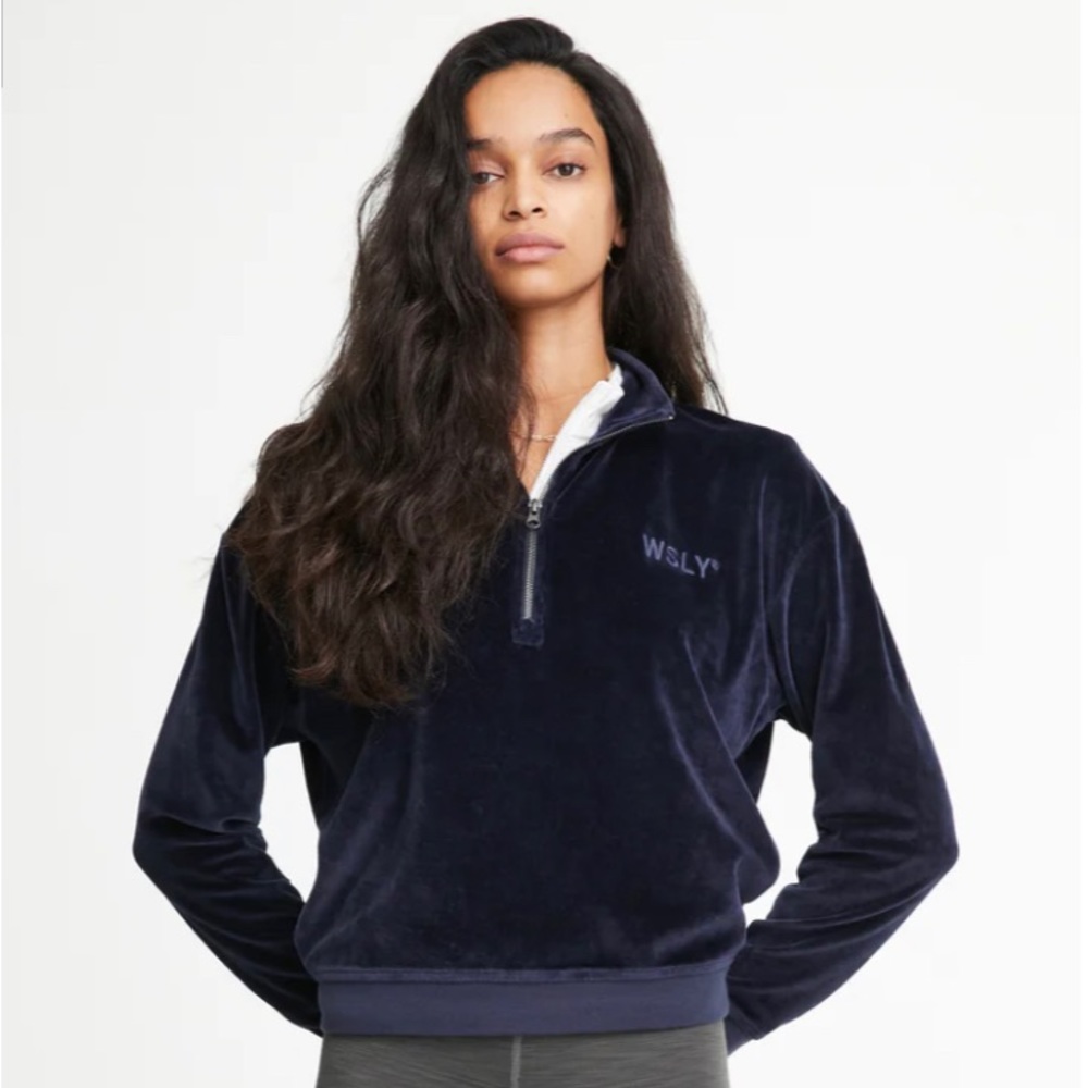 Wsly Eco Plush Half Zip Sweatshirt